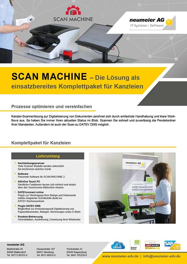 Scanmachine Broschüre Download