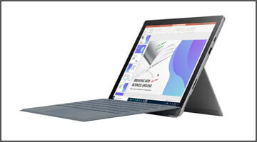 Notebook Surface Pro 7, silber